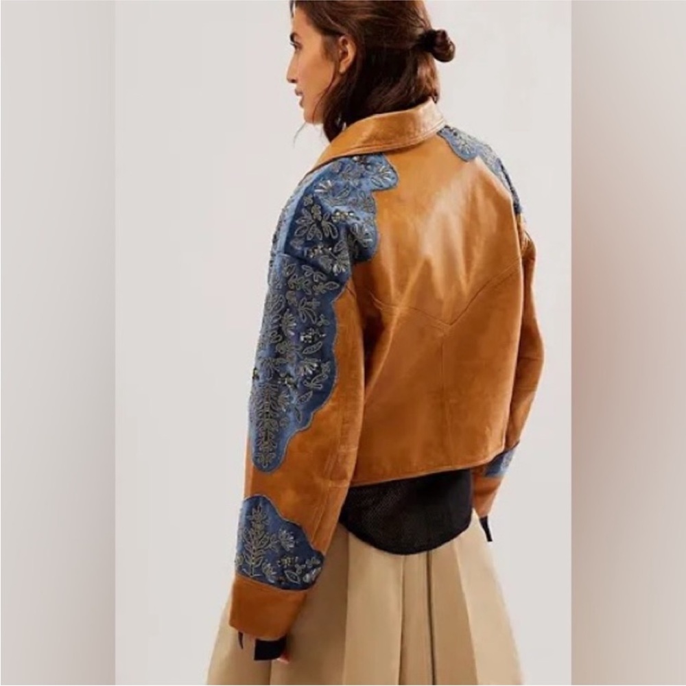 Free People Indie Rider Bomber Jacket NEW - Picture 4 of 16